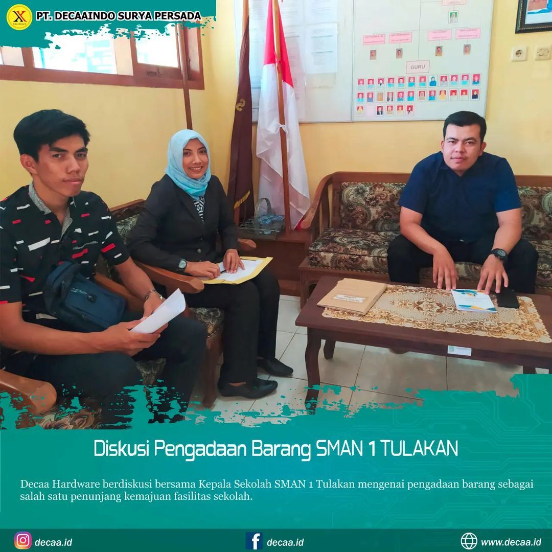 Pengadaan Barang SMAN 1 TULAKAN - DECAA